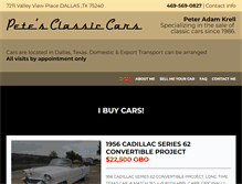 Tablet Screenshot of petesclassiccars.com